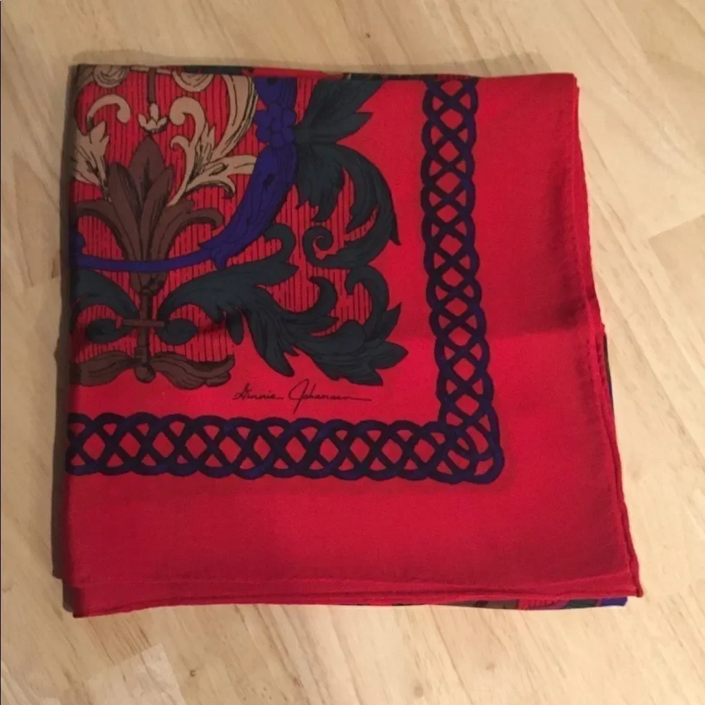 Vintage Ginnie Johansen silk scarf